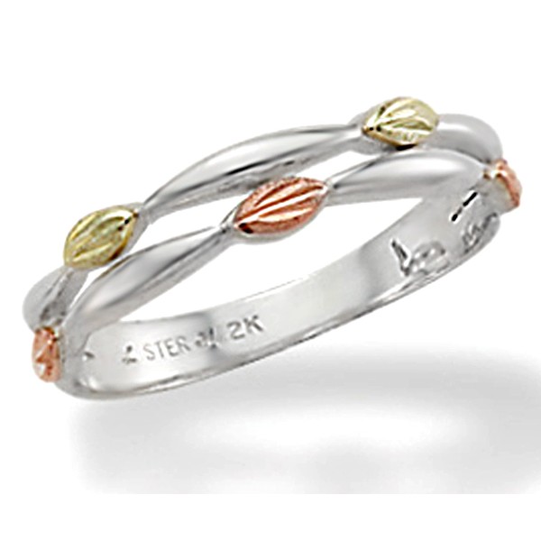 Black Hills Sterling Ezüst & 12K Arany Gyűrű 52