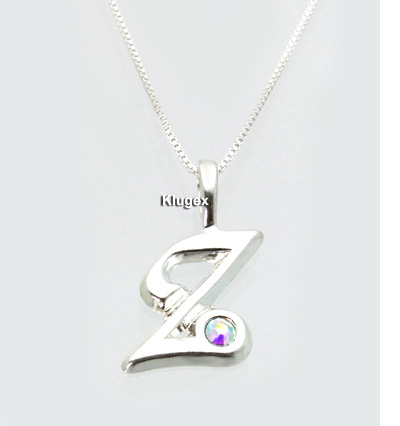 Ezüst Monogram Medál Lánccal – Z