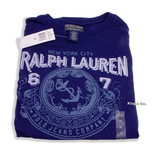 Új Ralph Lauren Rövid Ujjú Póló – Sötétkék XL