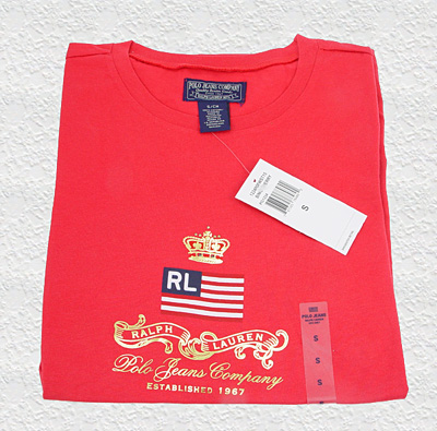Új Női Ralph Lauren Rövid Ujjú Póló – Piros S
