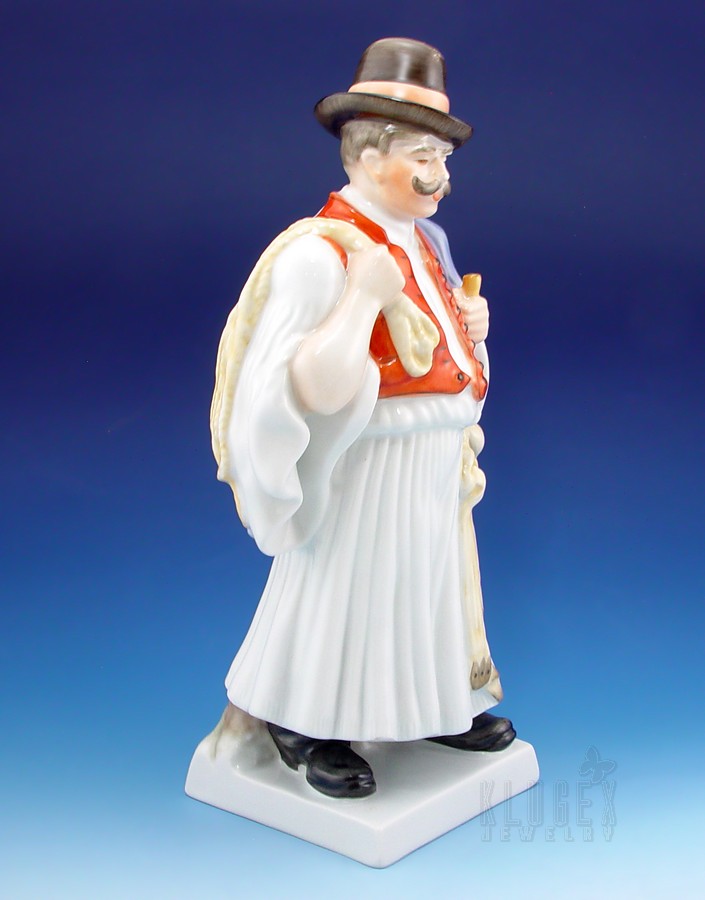 Large Herend Peasant Man Figurine eBay