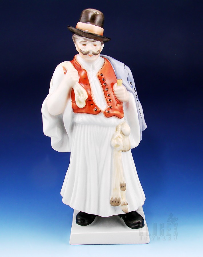 Large Herend Peasant Man Figurine eBay
