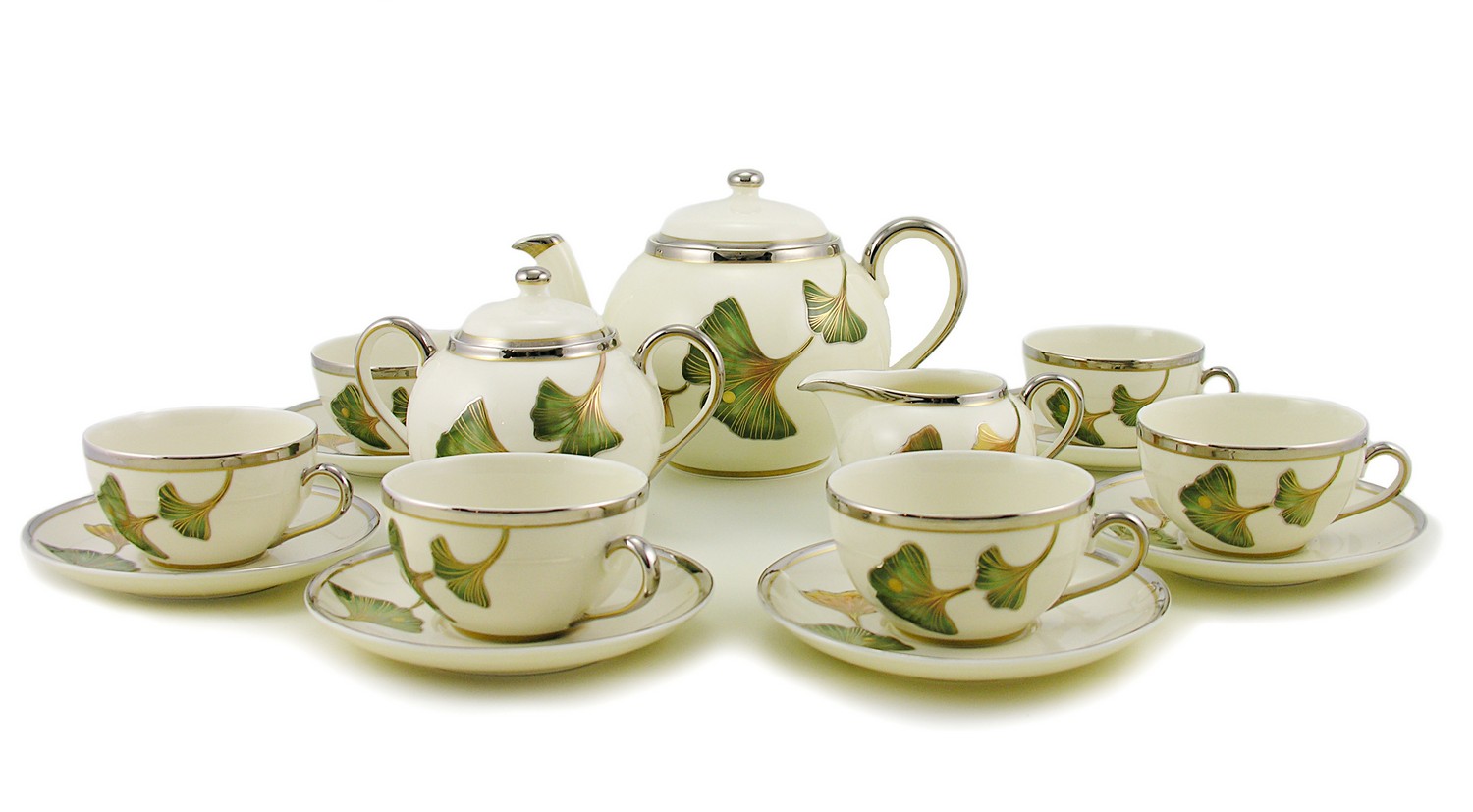 Zsolnay Porcelain Autumn Decor Tea Set eBay