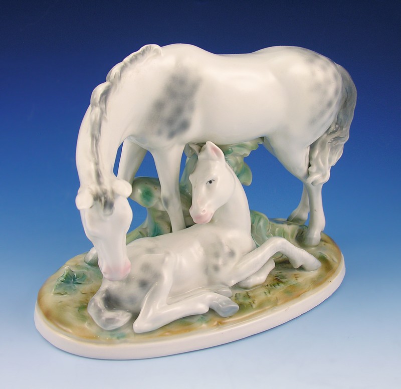 german porcelain horse figurine