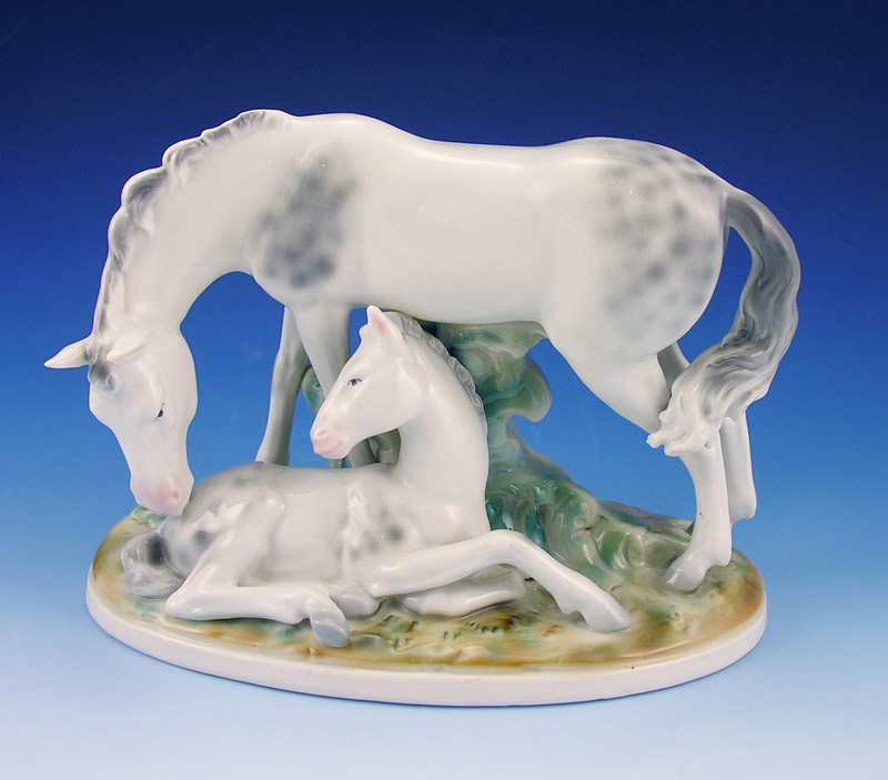 german porcelain horse figurine