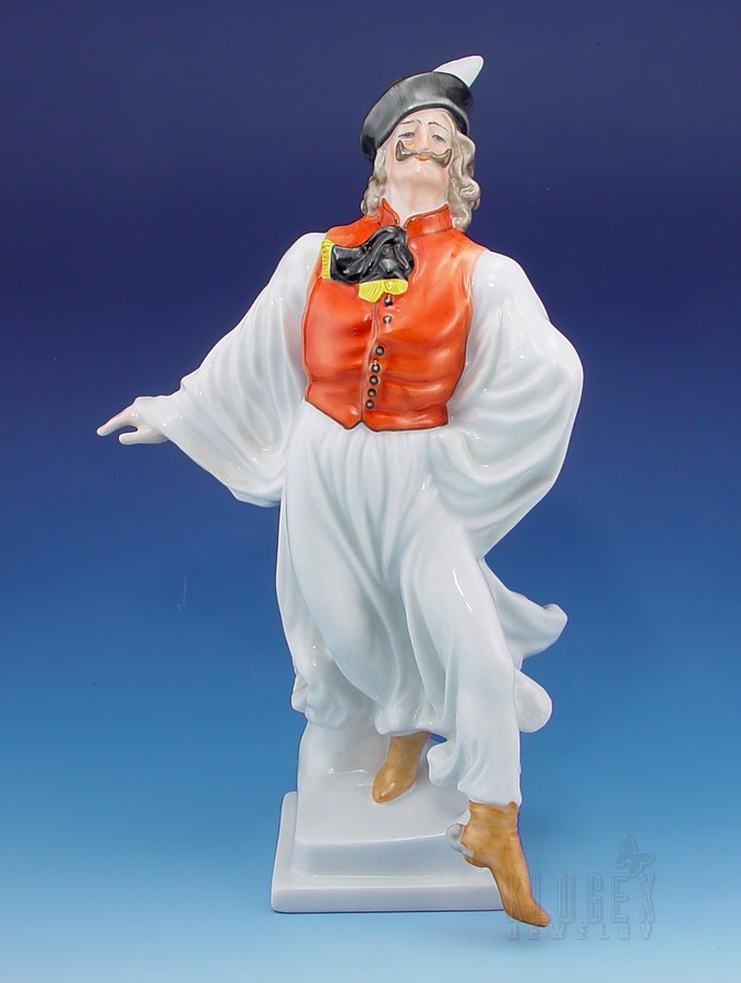 herend dancing peasant man figurine