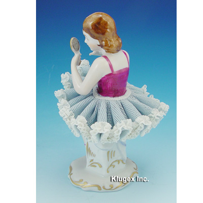 Dresden Lace Ballerina Girl Figurine  